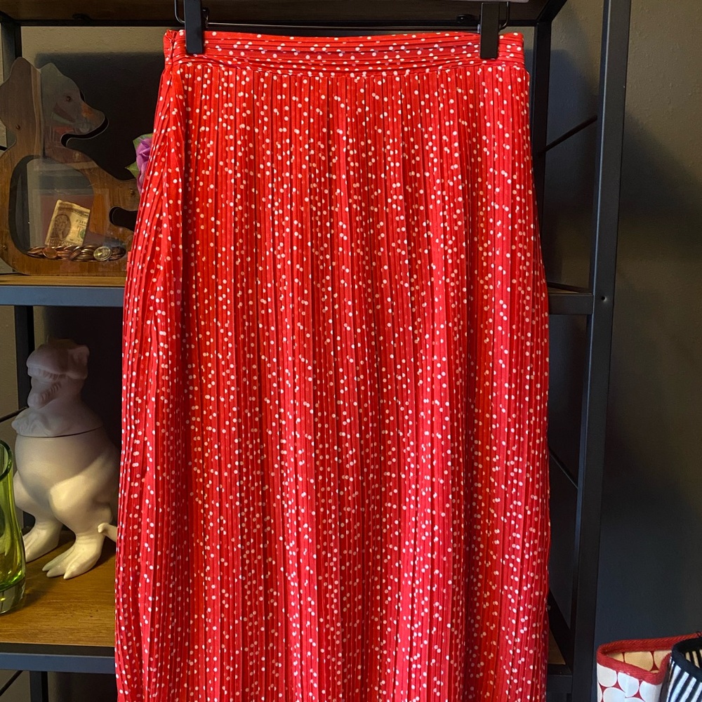 Bohme Red Polka Dot Skirt
